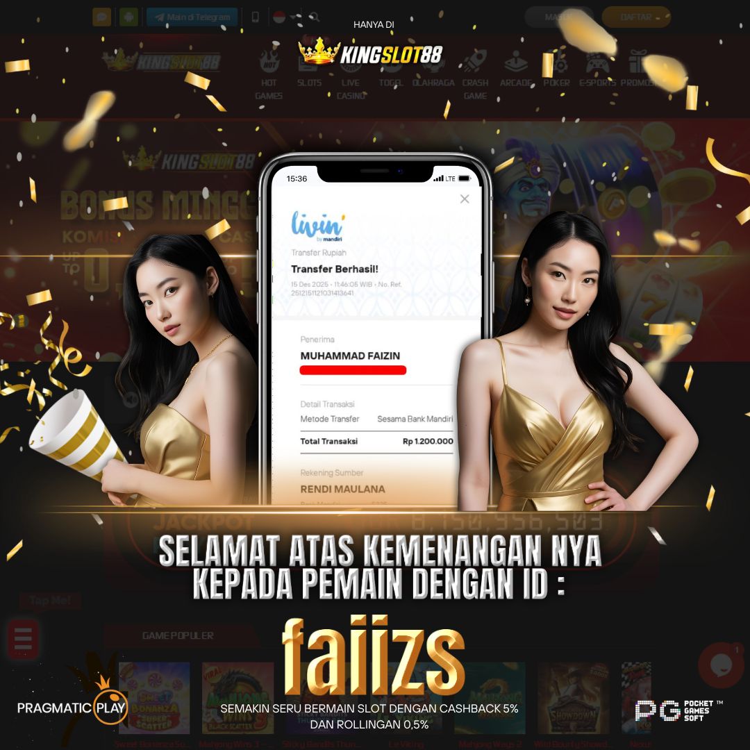 SELAMAT ATAS KEMENANGANNYA UNTUK ID :faiizs